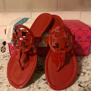 Red Tory Burch Miller Sandals Size 6.5